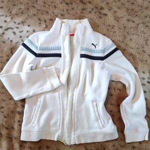 PUMA woman's zip up jacket white